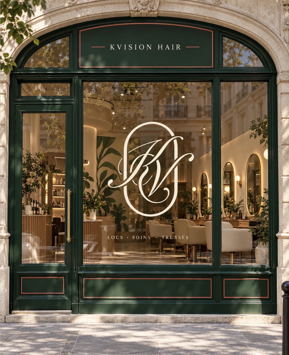 KVision Hair — Brand identity